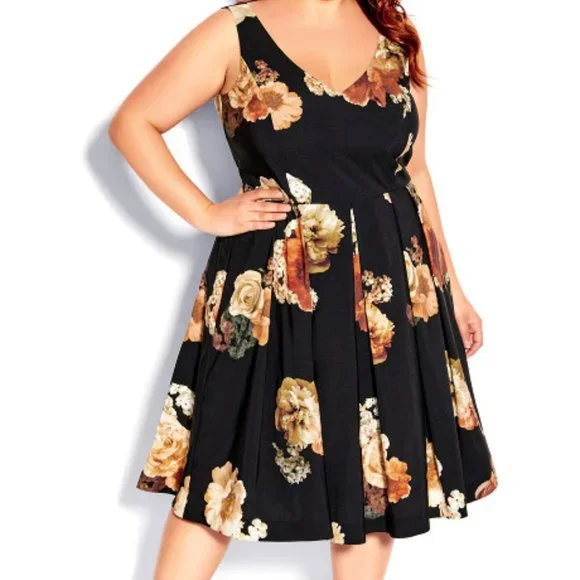 white christmas dresses Autumn Affair Plunge Halter Midi Dress